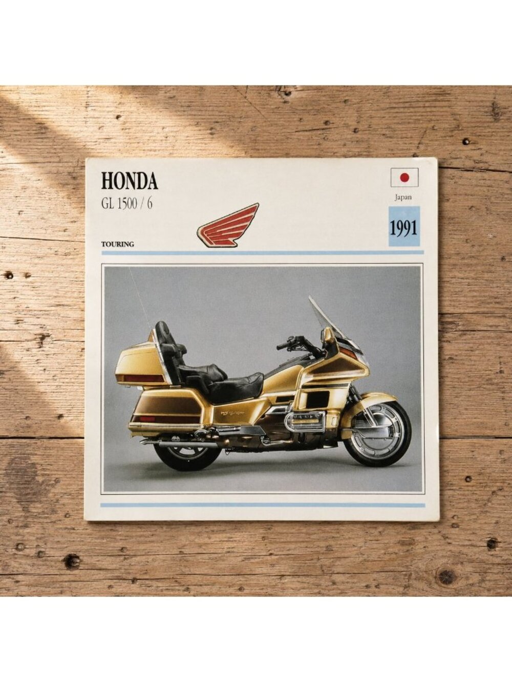 Honda GL 1500 / 6 1991 JapanTouring Atlas Edito-Service SA Motorcycle Card